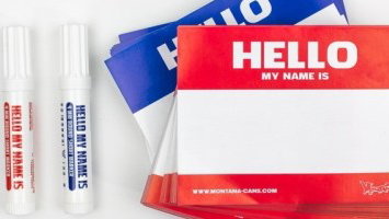 PRODUKT NEWS - Montana &amp;quot;Hello my name is..&amp;quot; Sticker + Marker