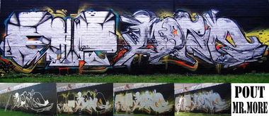 Graffiti Wall - Photo by 00test - BIG, BLOCK..., POUT (2015)