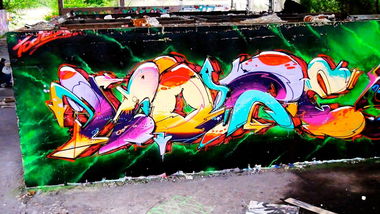 Graffiti Wall - Photo by 00test - Mr.More, -, Rostock