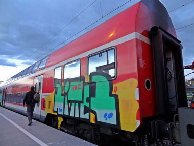 Graffiti Train in Dresden - Photo by 0351Dresden - Ritter, VDE