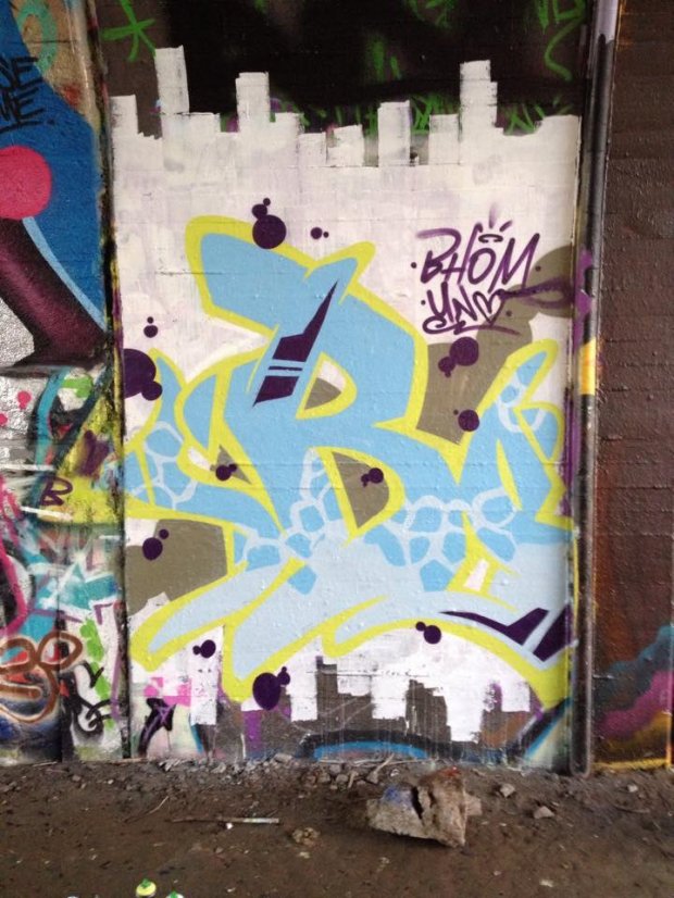 Graffiti Wall - Photo by 0815ers - B, Bhom (2015)