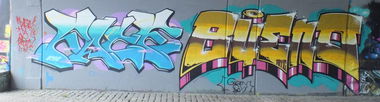 Graffiti Wall in Kreis Steinfurt - Photo by 0815ers - Face, Bueno (2014)
