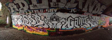 Graffiti Wall - Photo by 0815ers - MohB, Gang, Bhom (2015)