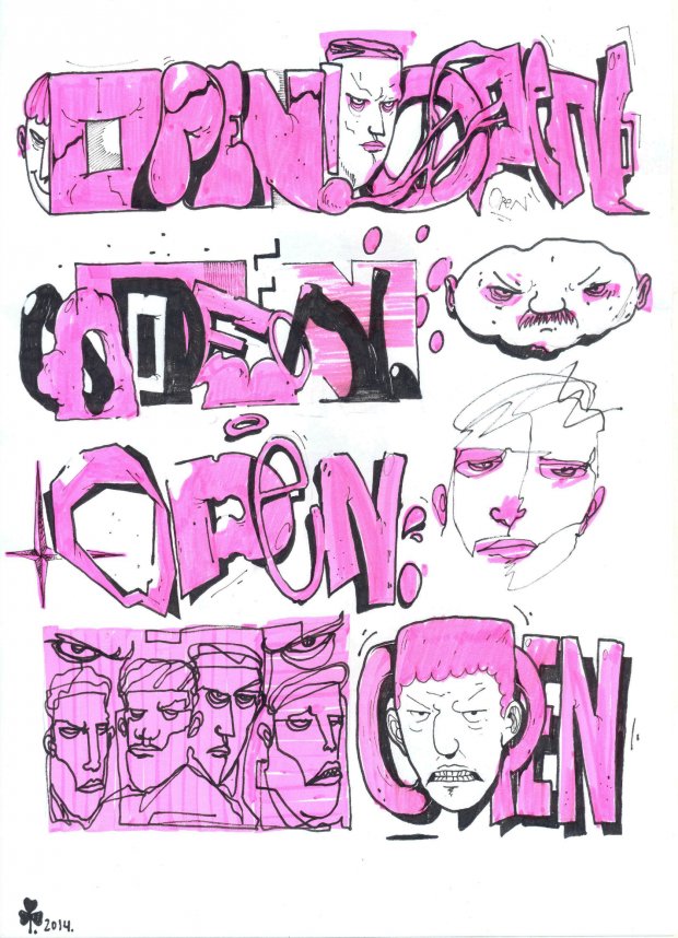 Graffiti Sketch - Photo by 0p3Nua - open, sketch