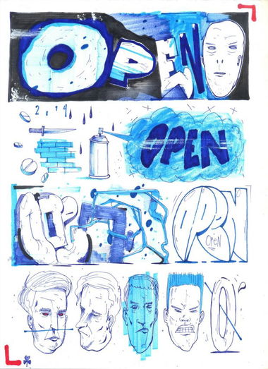 Graffiti Sketch - Photo by 0p3Nua - open, sketch