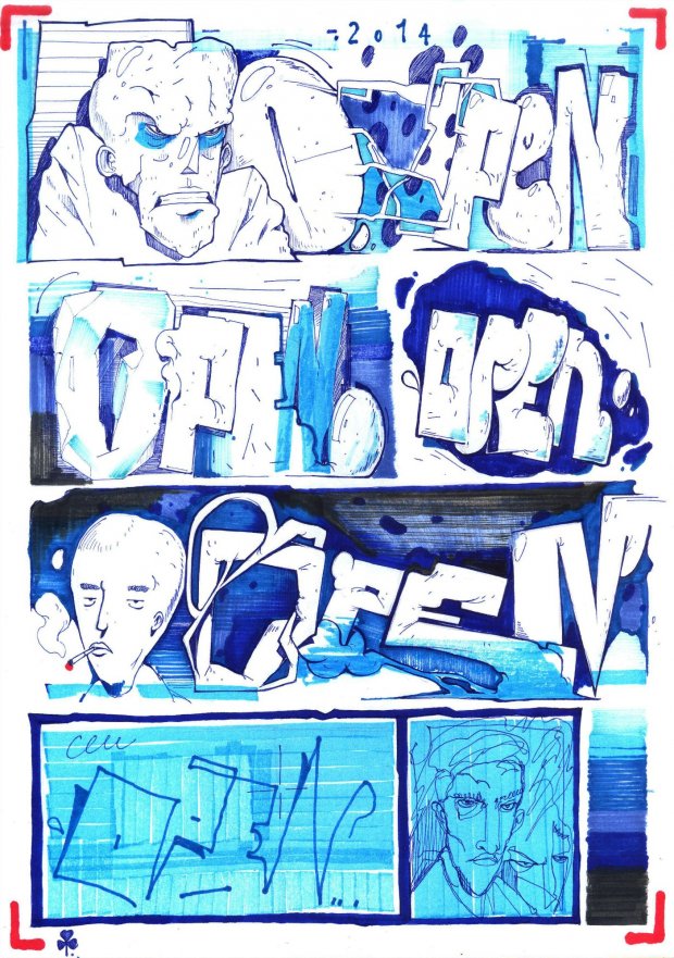 Graffiti Sketch - Photo by 0p3Nua - open, sketch