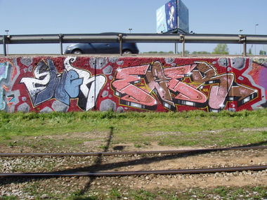 Graffiti Wall in Zagreb - Photo by 10ka - zwer, ener (2011)