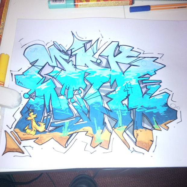 Graffiti Sketch - Photo by 12345 - mad, funk (2014)