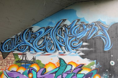 Graffiti Wall in Hennef - Photo by 12345 - kong, 524 (2014)