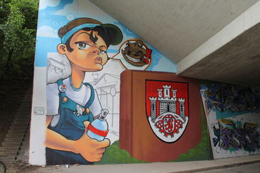 Graffiti Wall in Hennef - Photo by 12345 - nevel, 524 (2014)