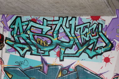 Graffiti Wall in Hennef - Photo by 12345 - asyl, mml (2014)