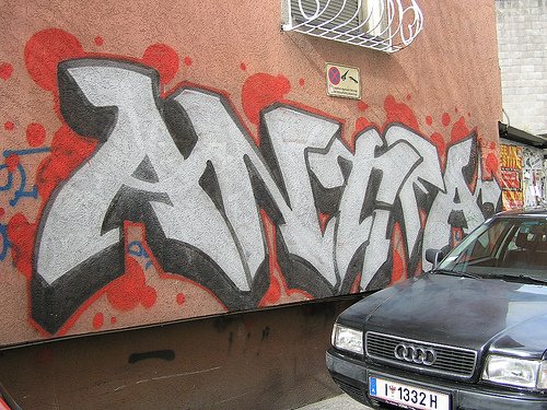 Graffiti Wall - Photo by 161gang - antifa, innsbruck, österreich
