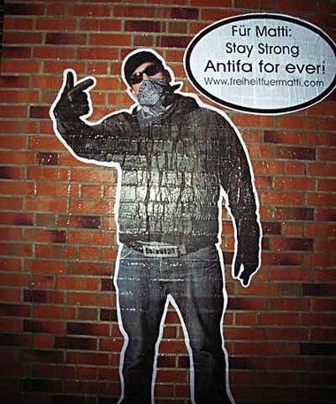 Graffiti Street Art - Photo by 161gang - antifa, proll, matti