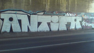 Graffiti Bombing - Photo by 161gang - antifa, cz, prag