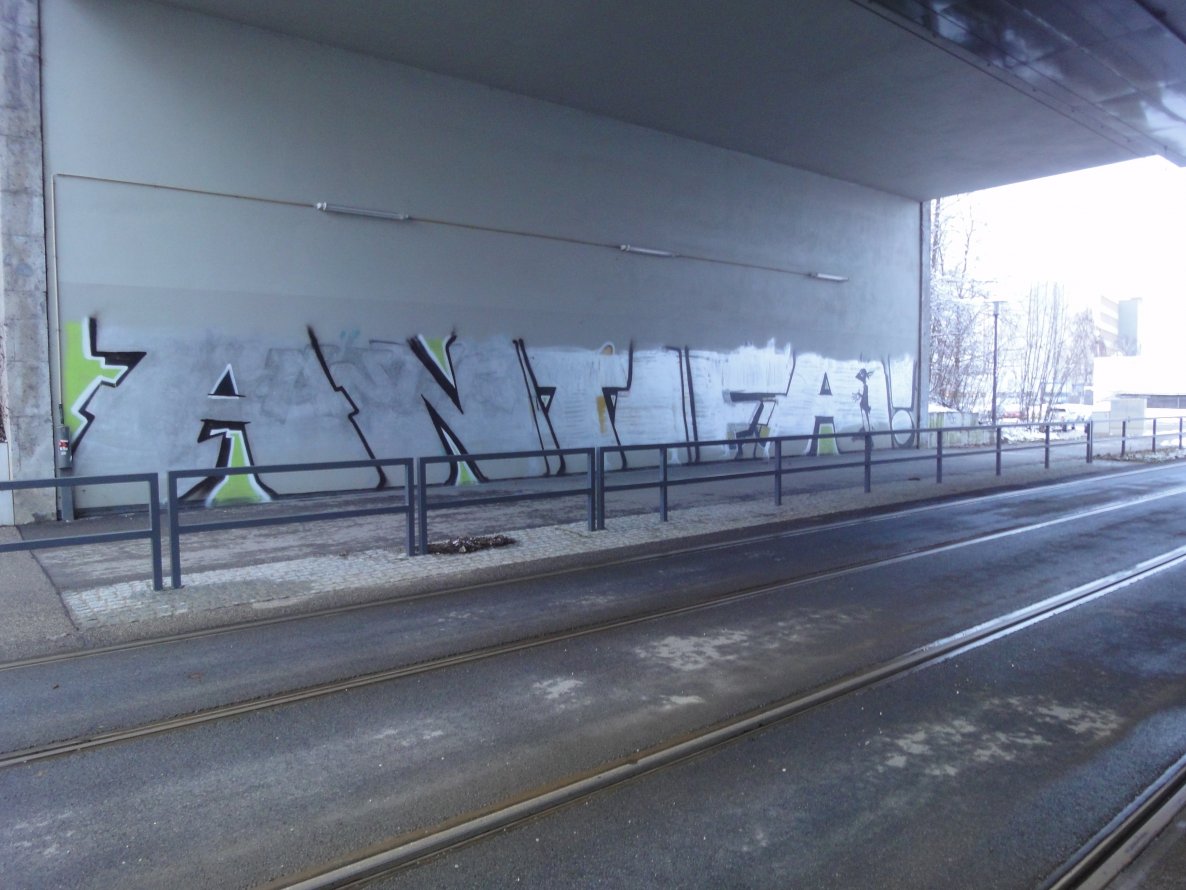 Graffiti Bombing - Photo by 161gang - antifa, bombing, munich