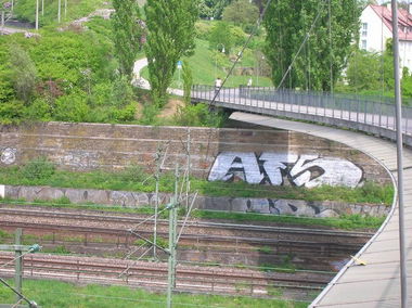 Graffiti Bombing - Photo by 161gang - afs, antifa, stuttgart