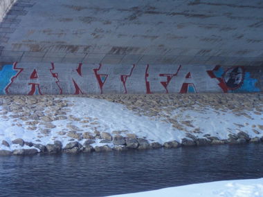 Graffiti Wall - Photo by 161gang - antifa, club, molli