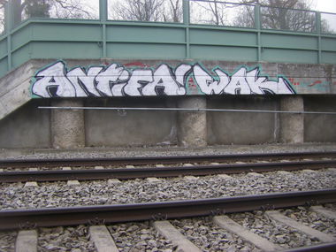 Graffiti Bombing - Photo by 161gang - antifa, wak, munich
