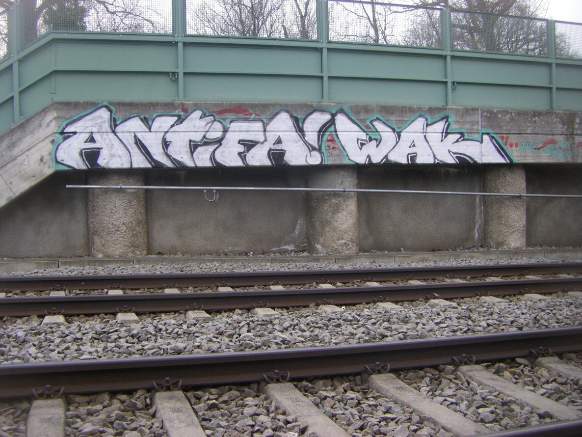 Graffiti Bombing - Photo by 161gang - antifa, wak, munich