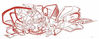 Graffiti Sketch - Photo by 1Roza5x (2013)