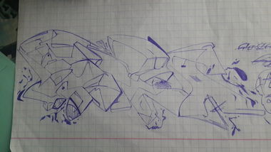 Graffiti Sketch - Photo by 1Roza5x (2013)