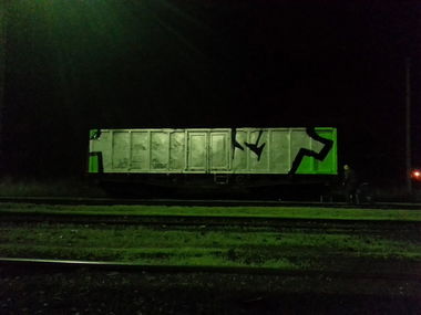 Graffiti Train in Krakow - Photo by 1ST (2014)