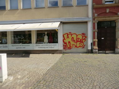 Graffiti Bombing in Saarbrücken - Photo by 1one9 - wsc
