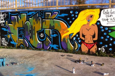 Graffiti Wall in Moscow - Photo by 1sek - 1sek, lady_G (2012)