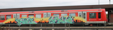 Graffiti Train - Photo by 216 - BWS, CFHH, Poesy