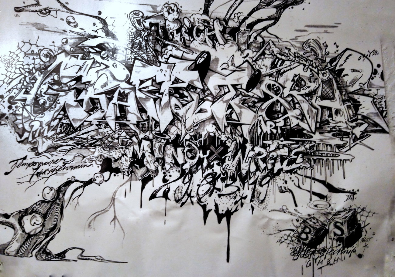 Graffiti Sketch - Photo by 26725 - WRITE, AP2BE, PLES