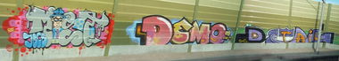 Graffiti Bombing in hamburg - Photo by 2FLER - most, demo, detail (2012)