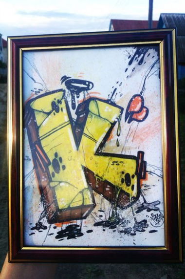 Graffiti Sketch in Zhodino - Photo by 2opserYBS - Kate, 2opser, K