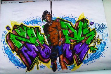 Graffiti Sketch in Zhodino - Photo by 2opserYBS - Deadman, 2ops, 2opser