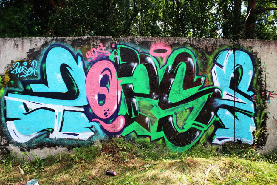 Graffiti Wall - Photo by 2opserYBS - 2opser, experements, ybs (2013)