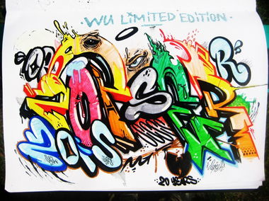 Graffiti Sketch in odzina - Photo by 2opserYBS - WuTang, 20Years, 2opser (2013)
