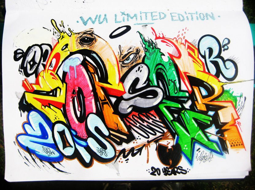 Graffiti Sketch in odzina - Photo by 2opserYBS - WuTang, 20Years, 2opser (2013)