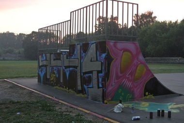 Graffiti Wall in Elektrougli - Photo by 4444 - 4444