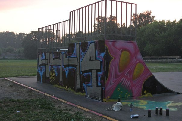 Graffiti Wall in Elektrougli - Photo by 4444 - 4444