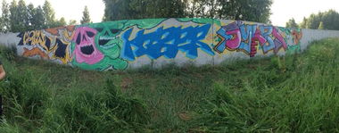 Graffiti Wall in Elektrougli - Photo by 4444 - 4444