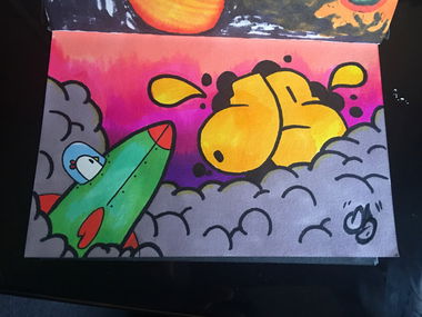 Graffiti Sketch - Photo by 4T0M1Cx4RT