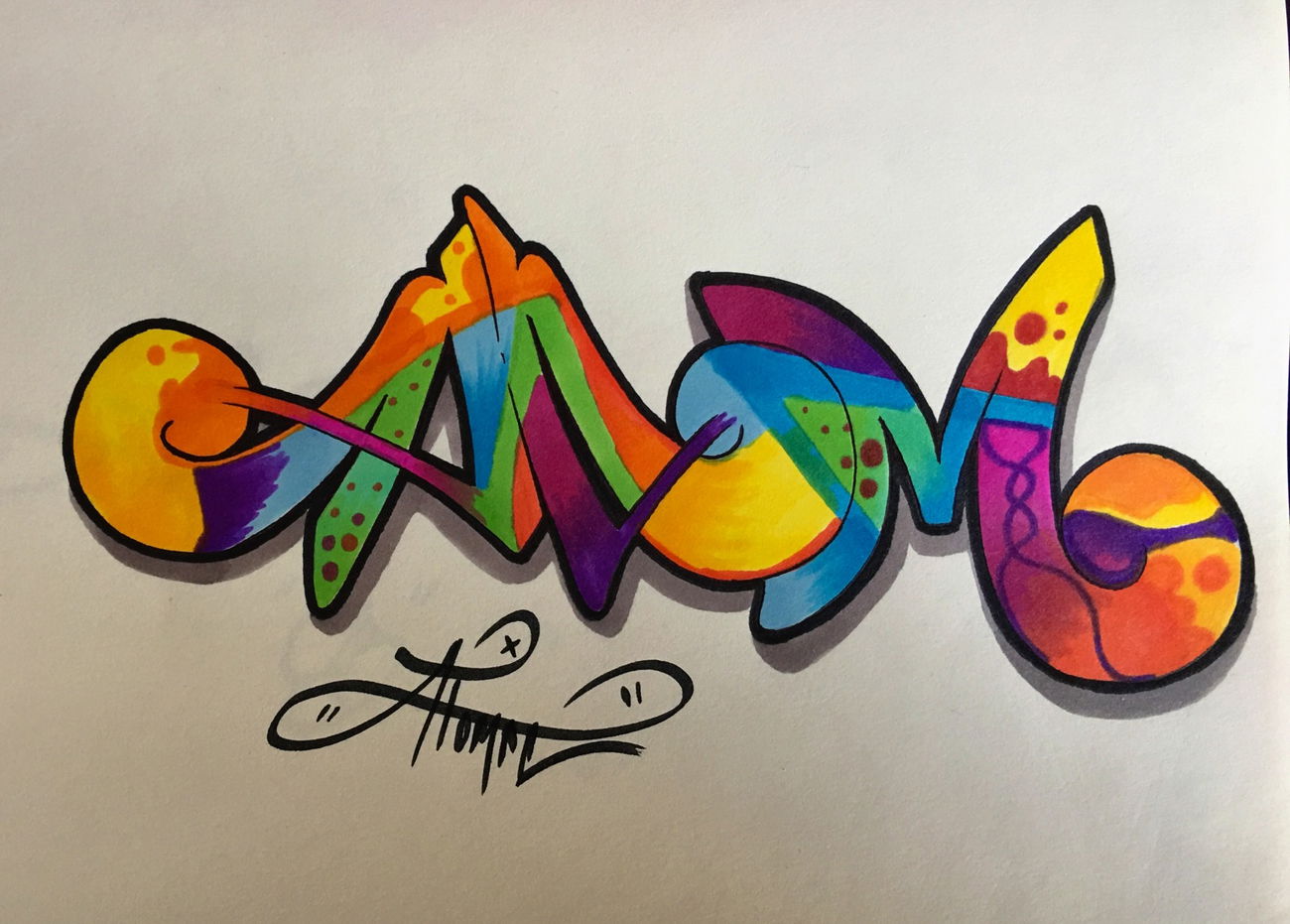 Graffiti Sketch - Photo by 4T0M1Cx4RT