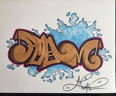 Graffiti Sketch - Photo by 4T0M1Cx4RT