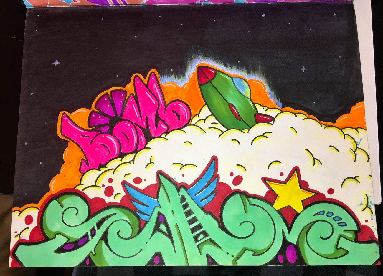 Graffiti Sketch - Photo by 4T0M1Cx4RT