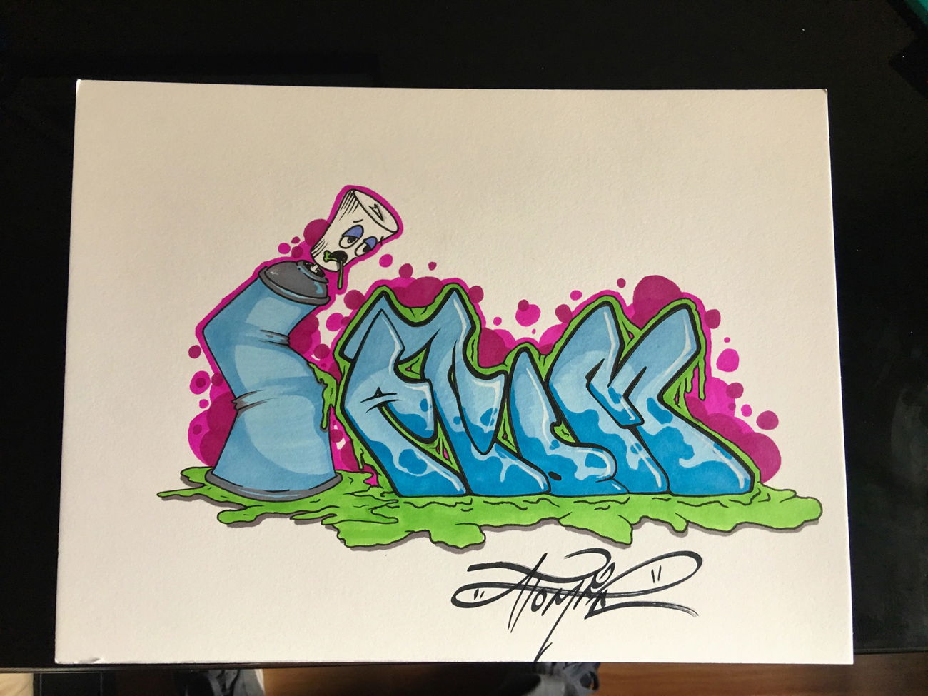 Graffiti Sketch - Photo by 4T0M1Cx4RT