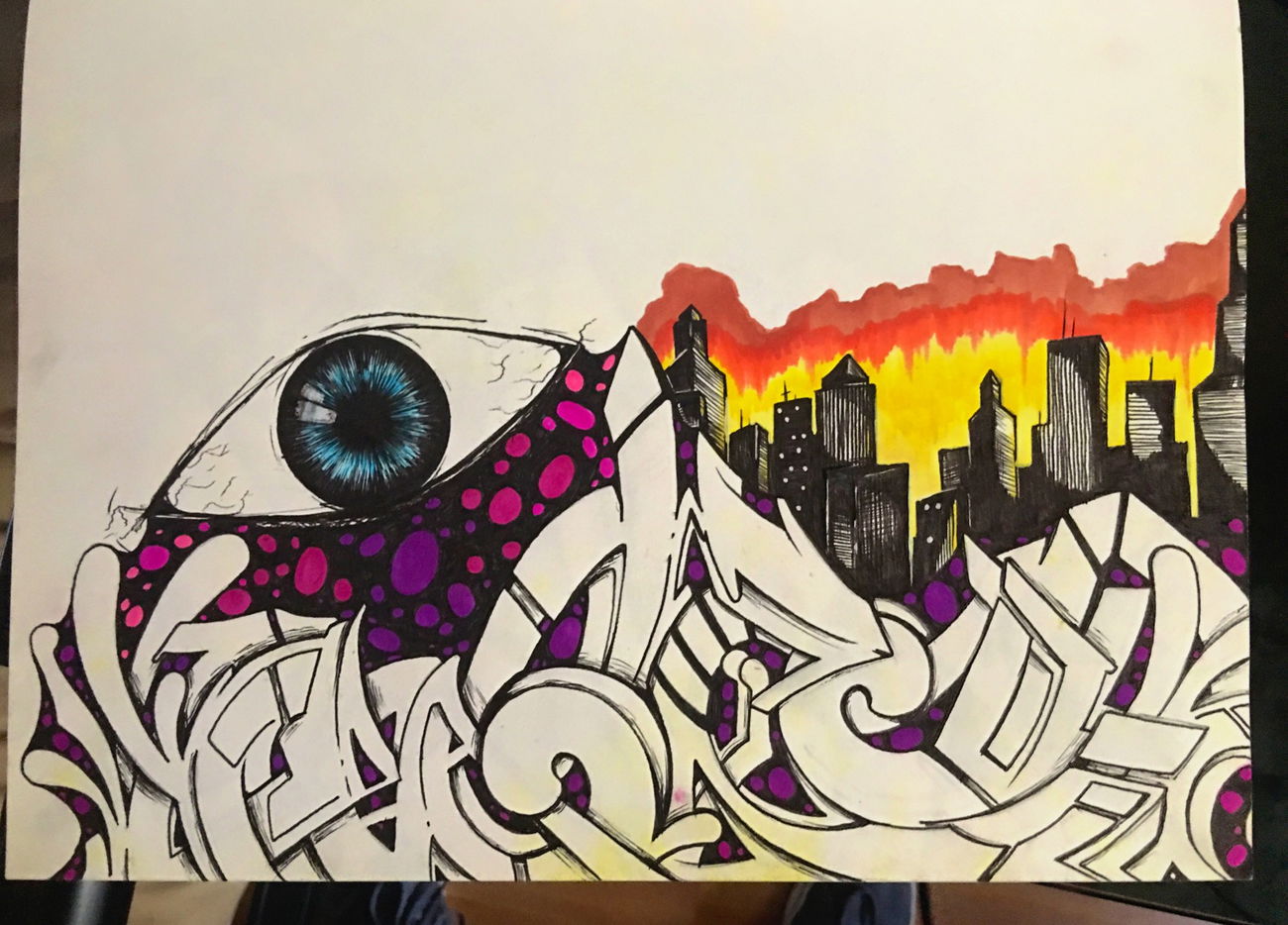 Graffiti Sketch - Photo by 4T0M1Cx4RT
