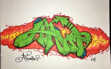 Graffiti Sketch - Photo by 4T0M1Cx4RT