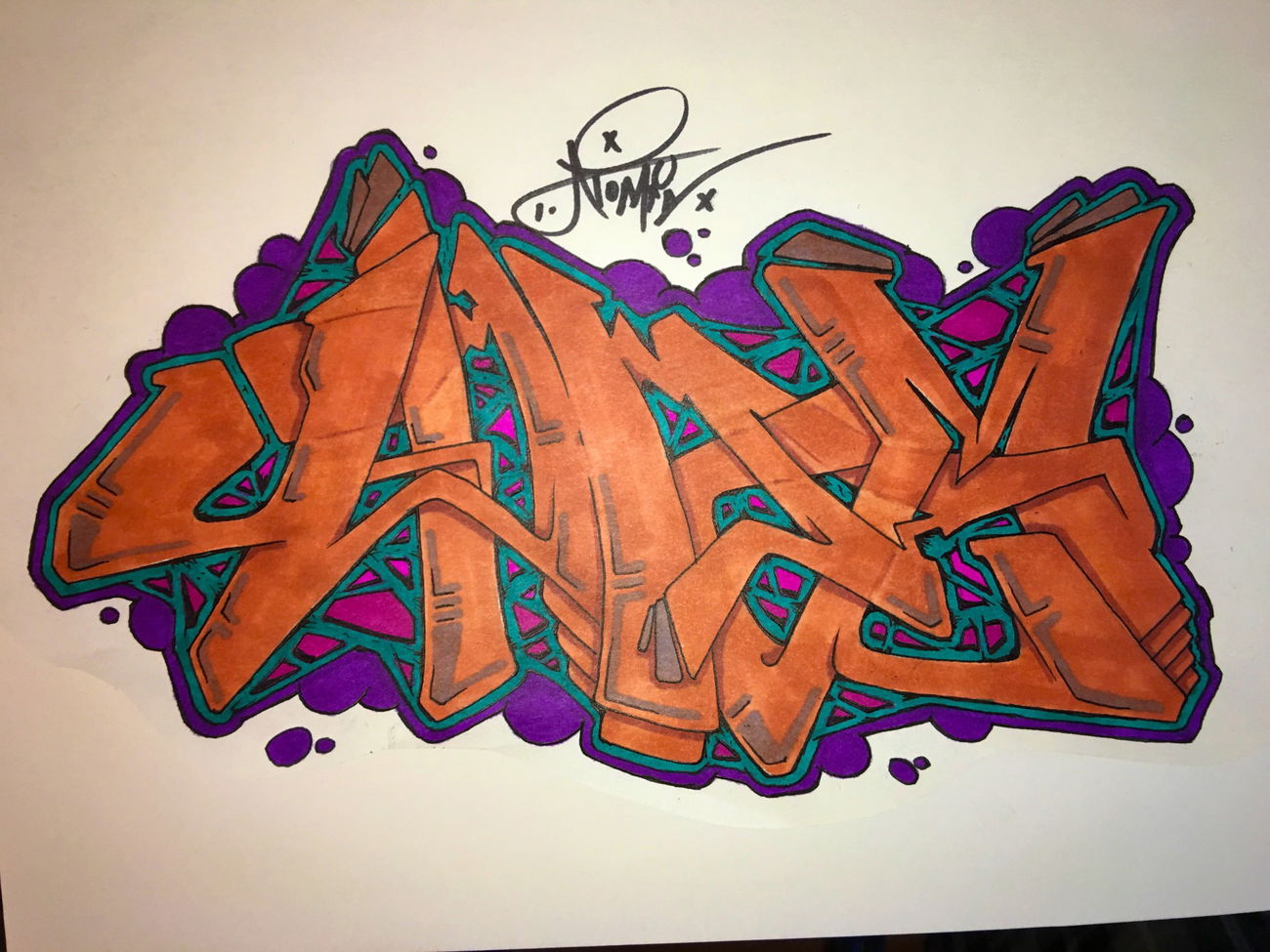 Graffiti Sketch - Photo by 4T0M1Cx4RT
