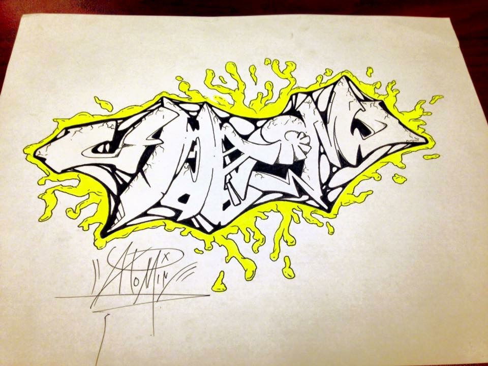 Graffiti Sketch - Photo by 4T0M1Cx4RT