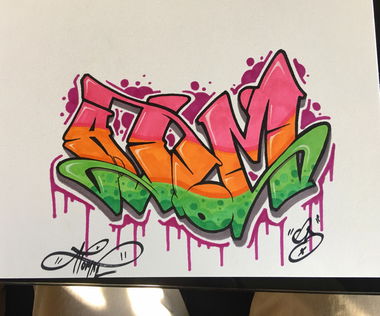 Graffiti Sketch - Photo by 4T0M1Cx4RT