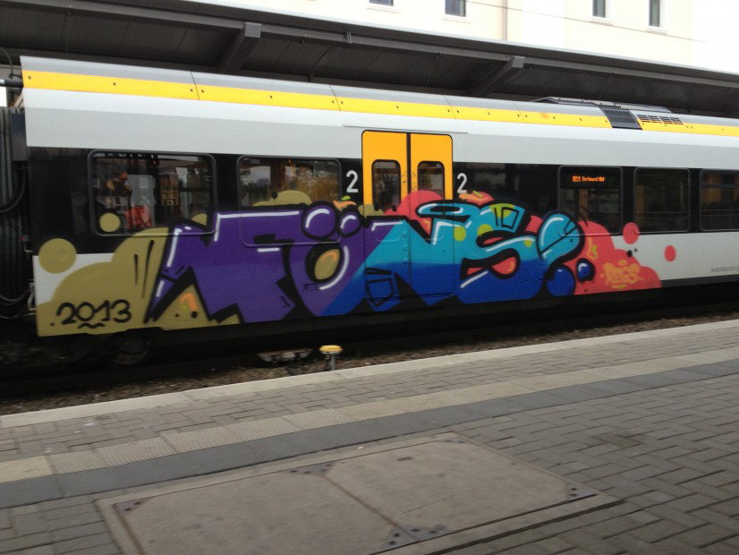 Graffiti Train - Photo by 505er - Föns